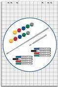 MAUL HEBEL Flipchart Starter-Set, Grundausstattung für Präsentationen am Flipchart, Inhalt: 5 Flipchart-Blöcke (63880-09