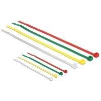 Delock Kabelbinder farbig L 100 x B 2,5 mm + L 200 x B 3,6 mm 200 Stück (18628)