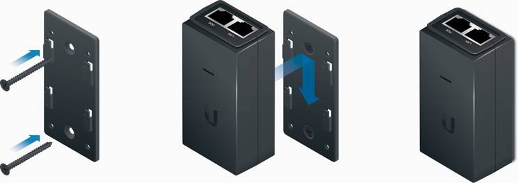 Ubiquiti POE Injector Wall Mount Kit