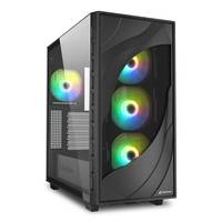 SHARKOON - Rebel C80G RGB ATX Black schwarz - Midi/Minitower - ATX