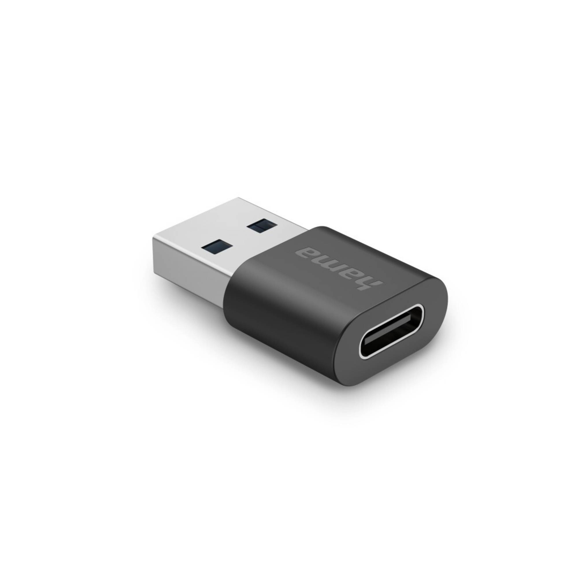 Hama USB-Adapter USB-A-Stecker - USB-C-Buchse USB 3.2 Gen2 10 Gbit/s - Adapter - Digital/Daten
