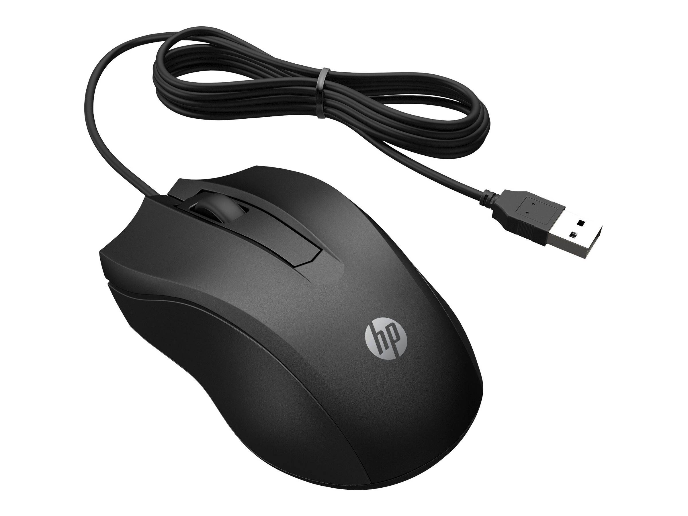 HP 105 Black Wired Mouse