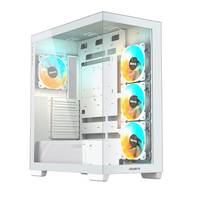 Gigabyte C500 PANORAMIC STEALTH ICE - Mid tower - ATX - Seitenteil mit Fenster (gehärtetes Glas)