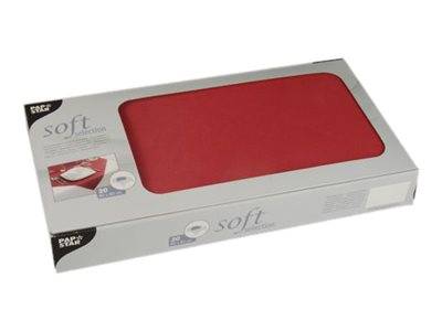 PAPSTAR soft selection - Tischdecke - Grösse 80 x 80 cm - Rot (Packung mit 20)