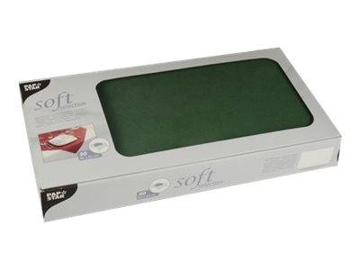 STARPAK Tischdecken soft selection dunkelgrün 80,0 x 80,0 cm, 20 St.