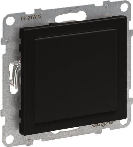 Legrand SEANO Blindabdeckung & 765801 Mosaic-Adapter in der Farbausführung sw 5 (765801)