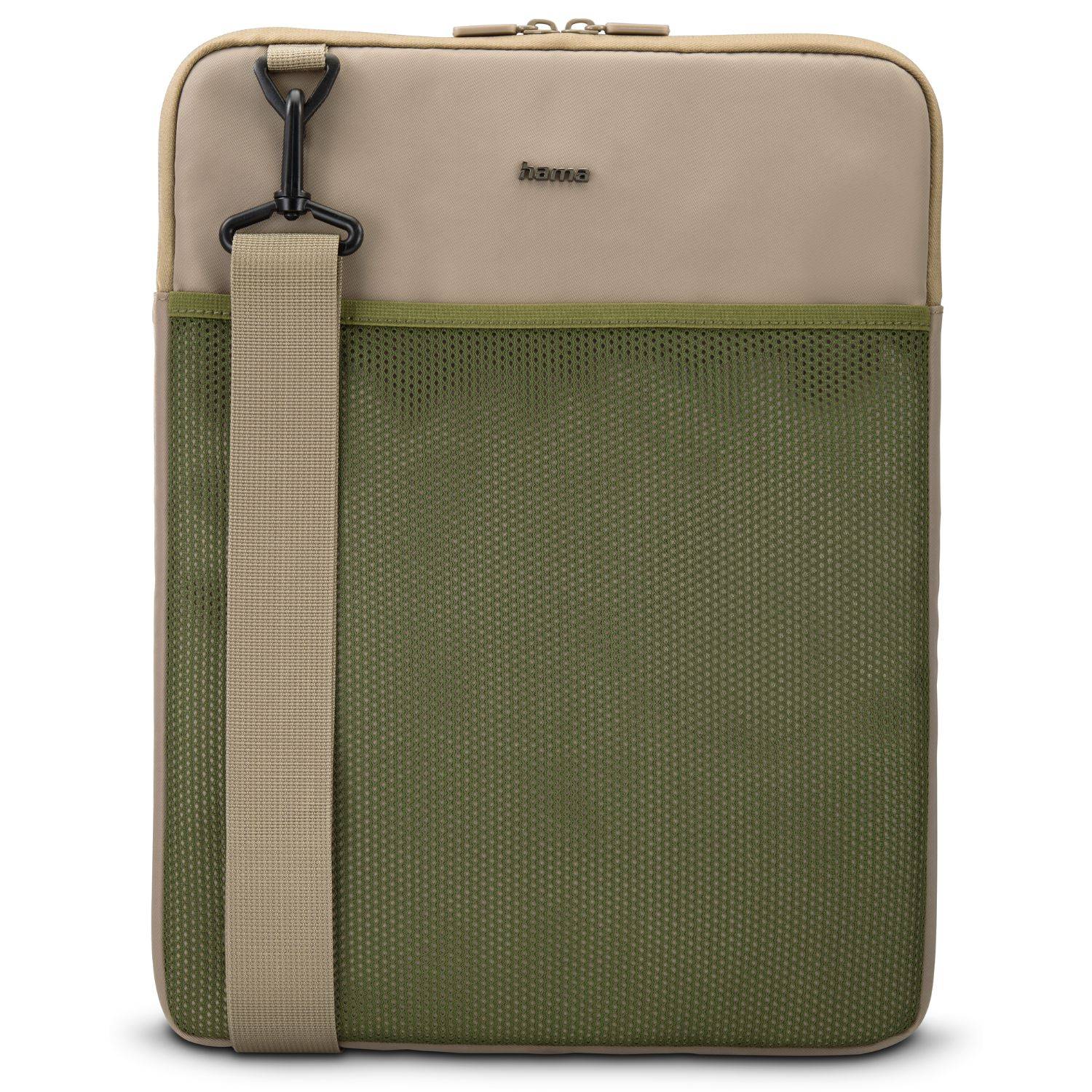 Notebook-Tasche To Go Beige/Grün 15" bis 16,2"