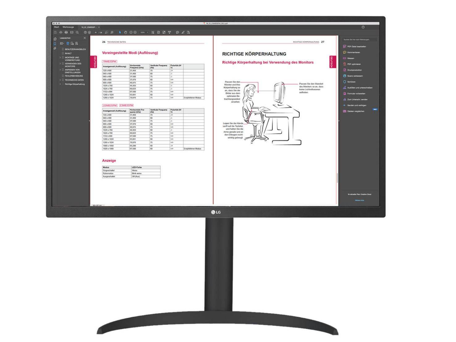 LG 27BP55U-B Computerbildschirm 68,6 cm (27'') 3840 x 2160 Pixel 4K Ultra HD LED Silber (27BP55U-B.AEU)