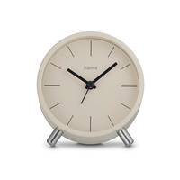 HAMA - Funkwecker Flores analog ohne Ticken Grau/Beige