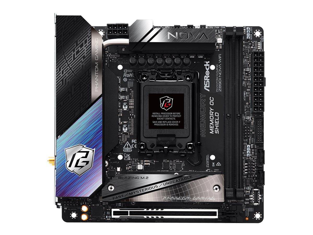 ASRock Phantom Gaming Z890I NOVA WIFI - Motherboard - Mini-ATX - LGA1851-Sockel - Z890 Chipsatz - USB4, USB 3.2 Gen 2, U