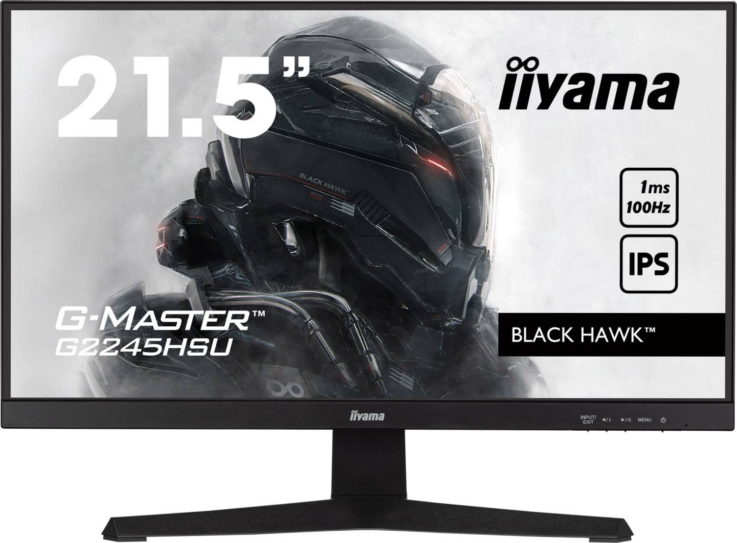 IIYAMA 54.5cm (21.5) G2245HSU-B2 16:9 HDMI+DP+2xUSB IPS Multimedia-Technik TFT-Monitore