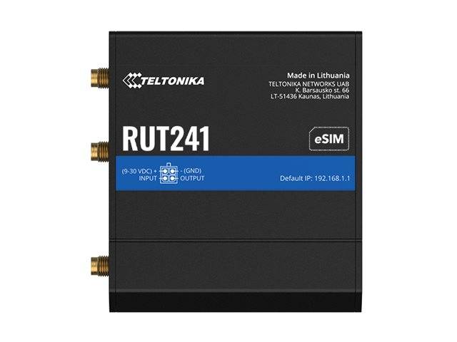 TELTONIKA NETWORKS RUT241 eSIM 4G/LTE/3G/2G GLOBAL Router