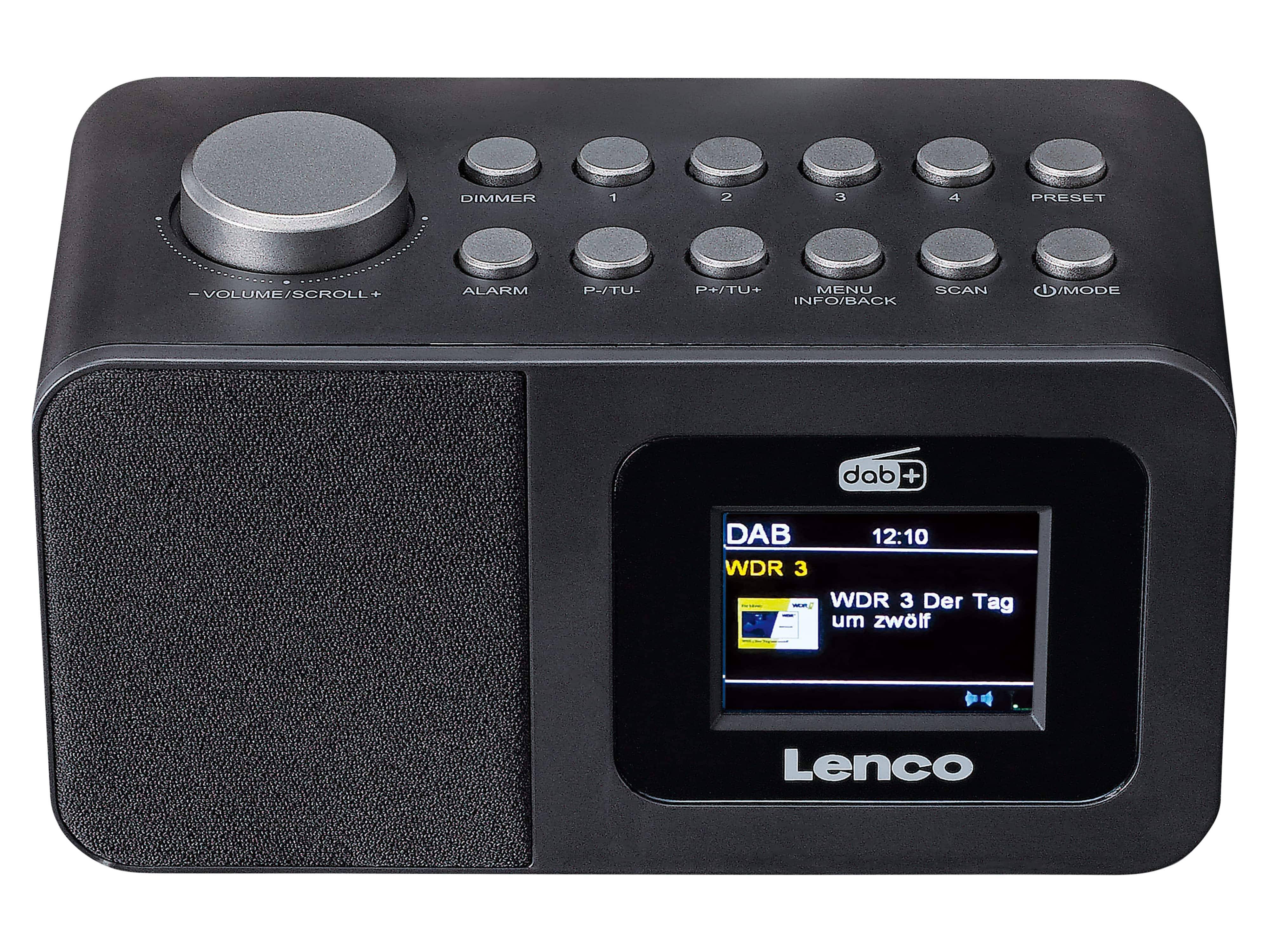 LENCO DAB+/FM Uhrenradio, Bluetooth, Farbdisplay