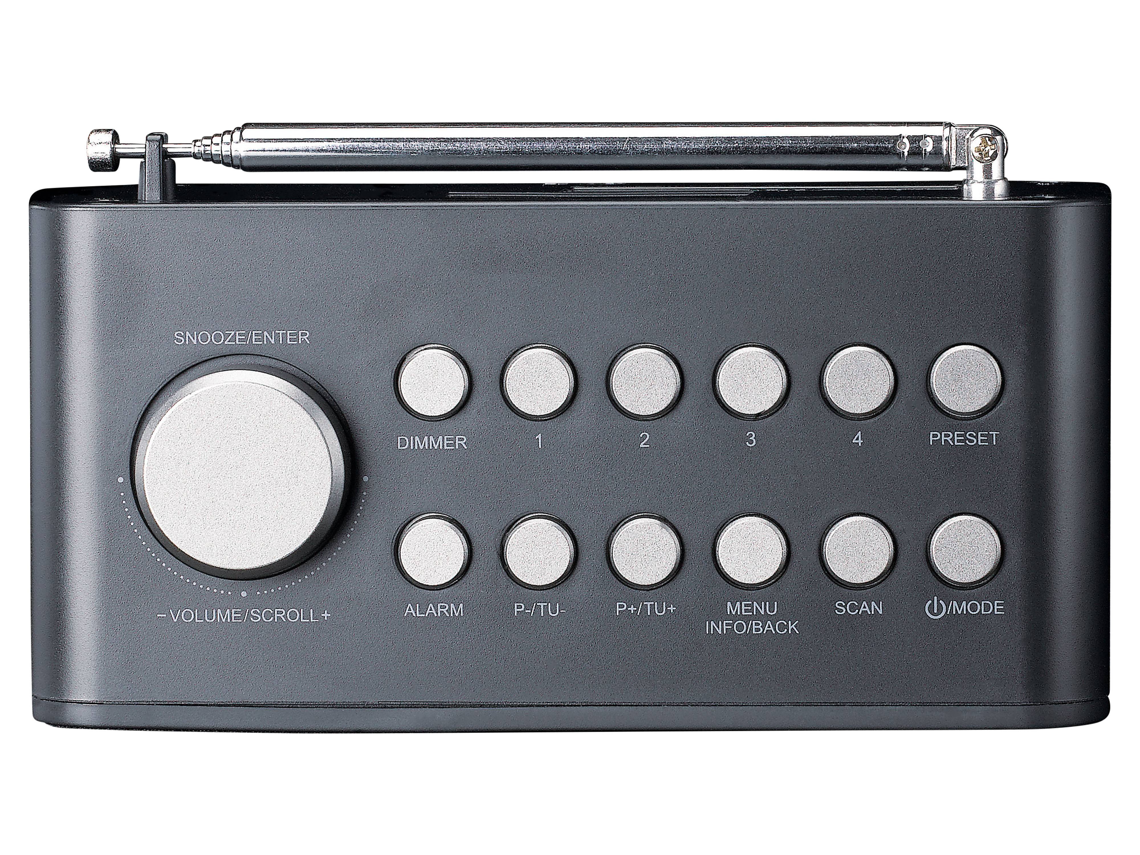 LENCO DAB+/FM Uhrenradio, Bluetooth, Farbdisplay