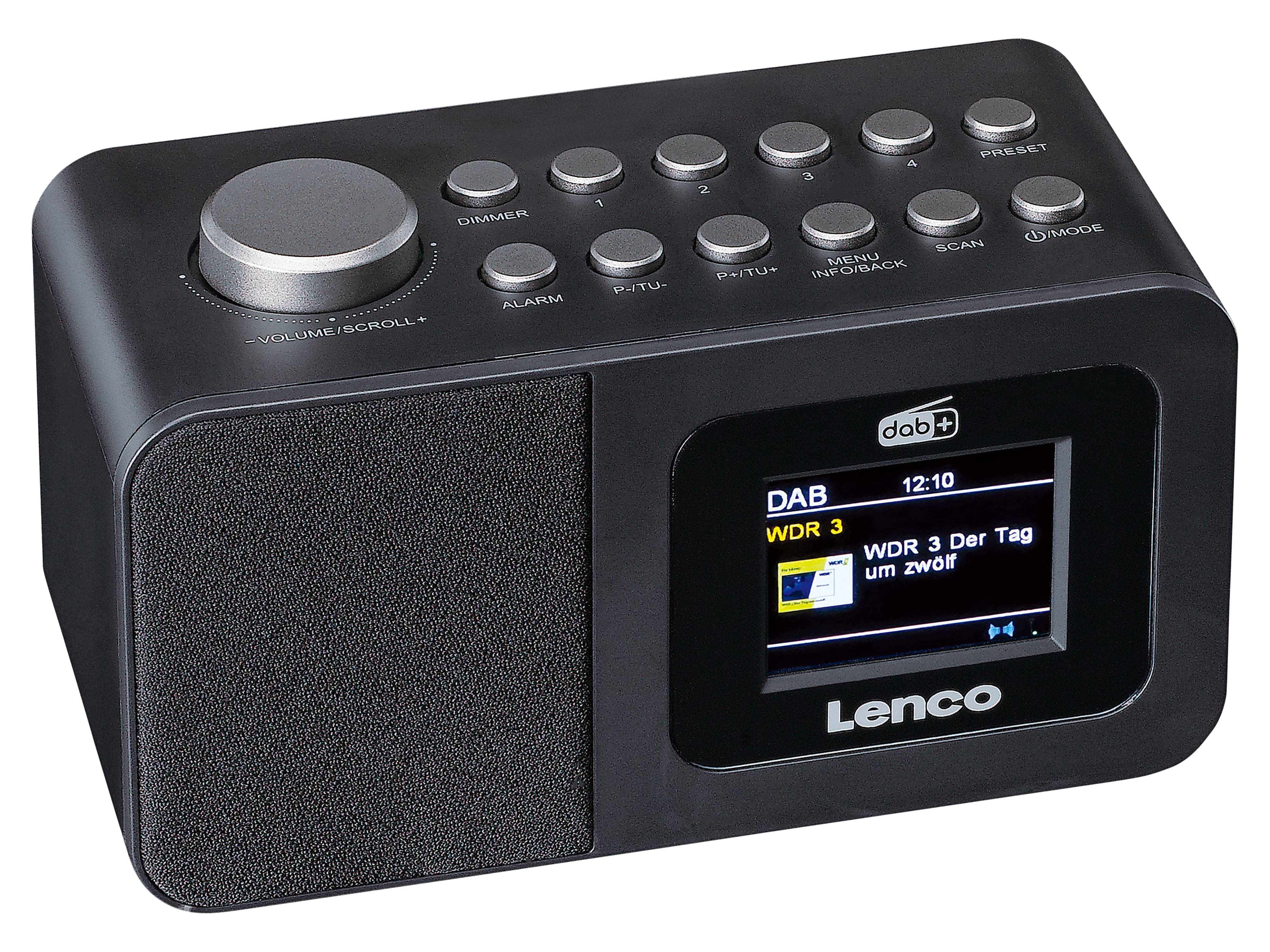 LENCO DAB+/FM Uhrenradio, Bluetooth, Farbdisplay