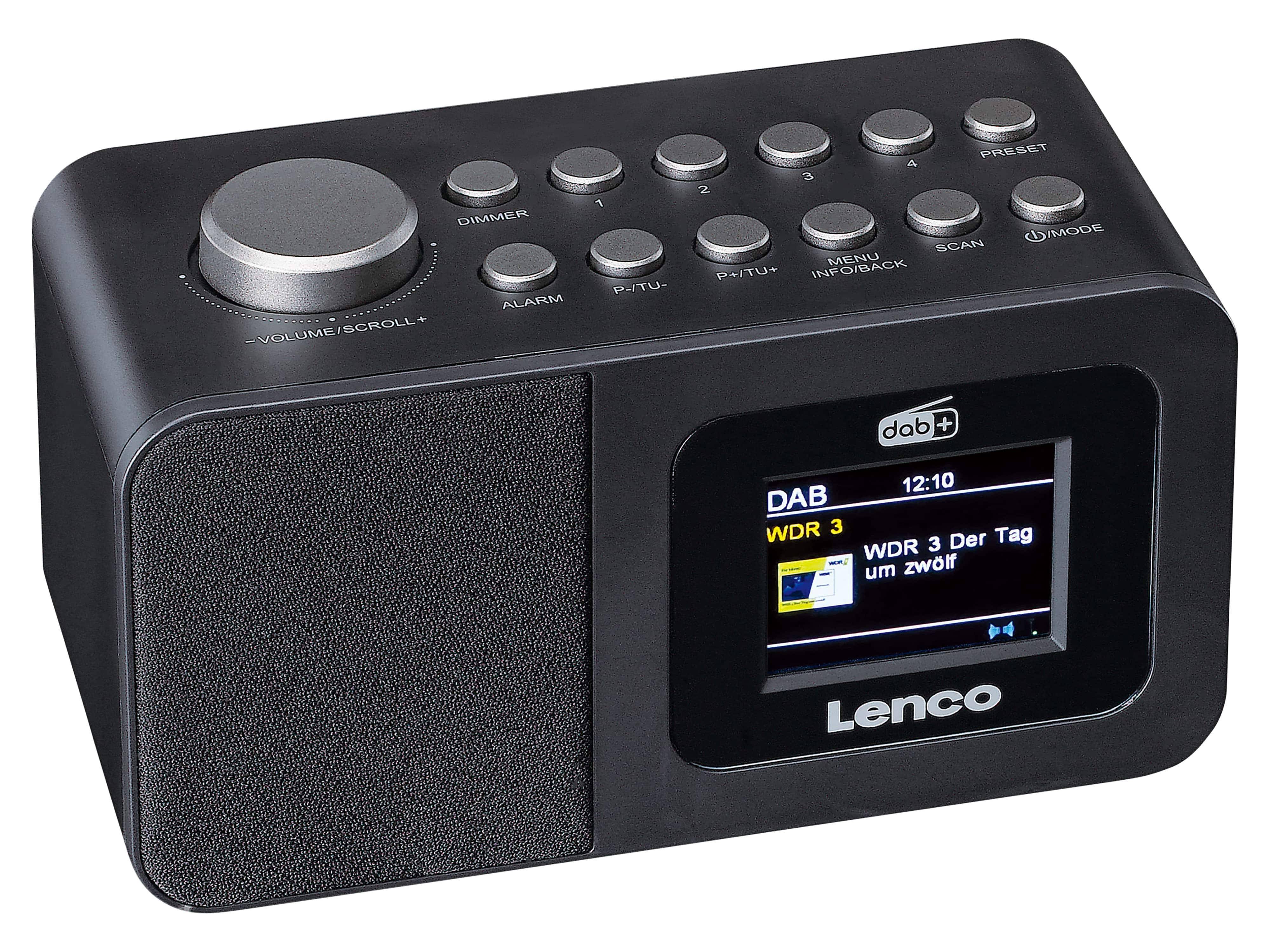 LENCO DAB+/FM Uhrenradio, Bluetooth, Farbdisplay