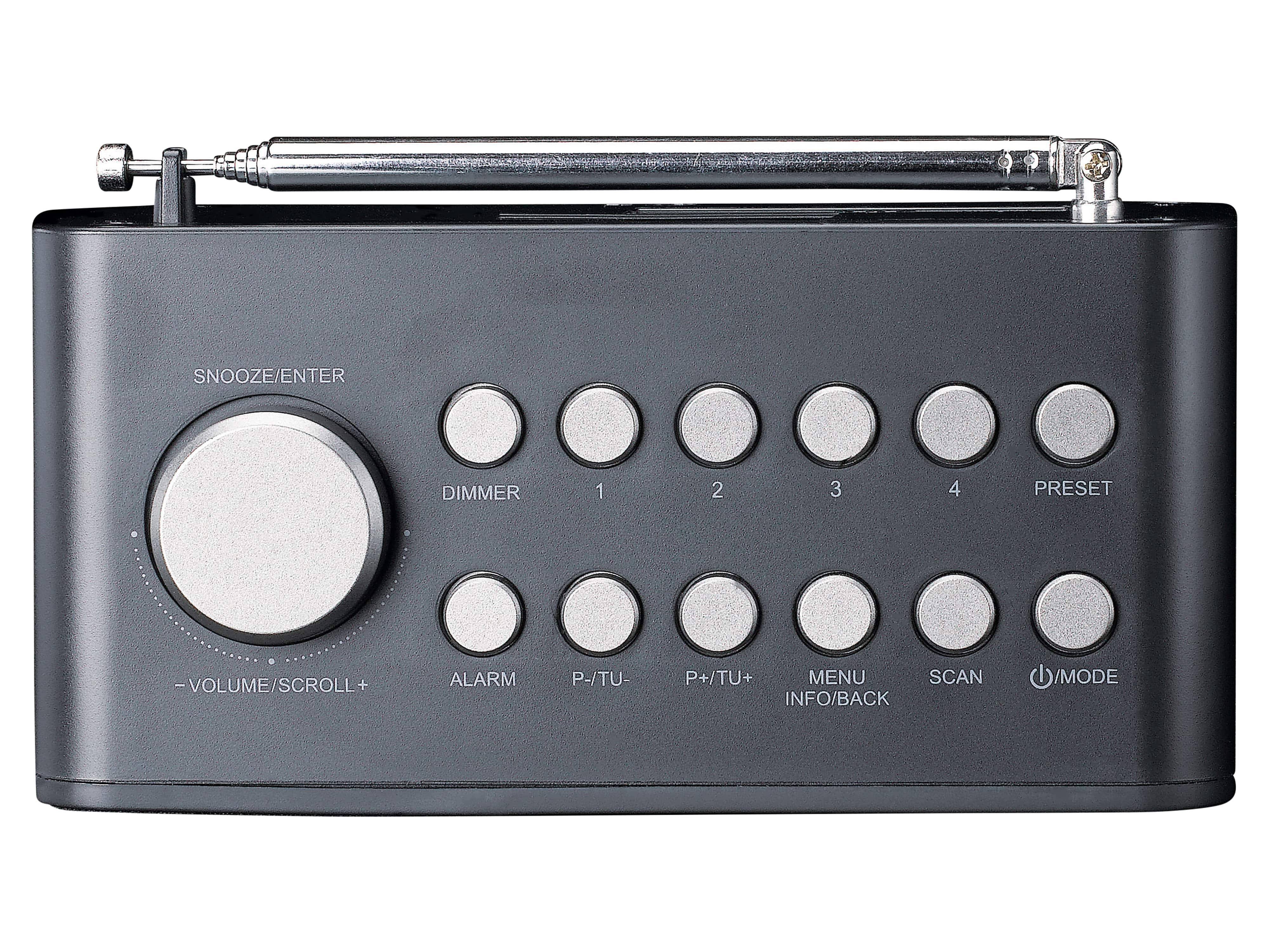 LENCO DAB+/FM Uhrenradio, Bluetooth, Farbdisplay