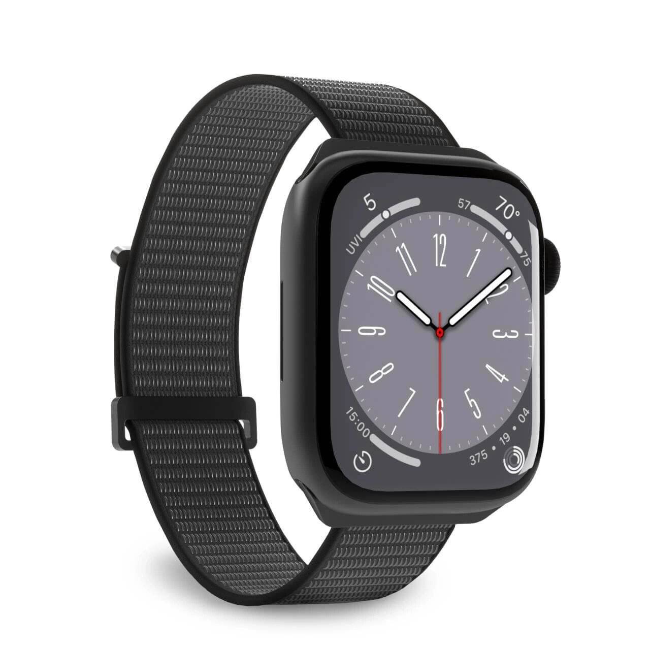 Puro Sport Nylonarmband Apple Watch 42 / 44 45 49 mm – Schwarz