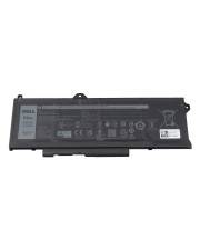 Schwarze Dell-Laptop-Batterie auf weißem Hintergrund