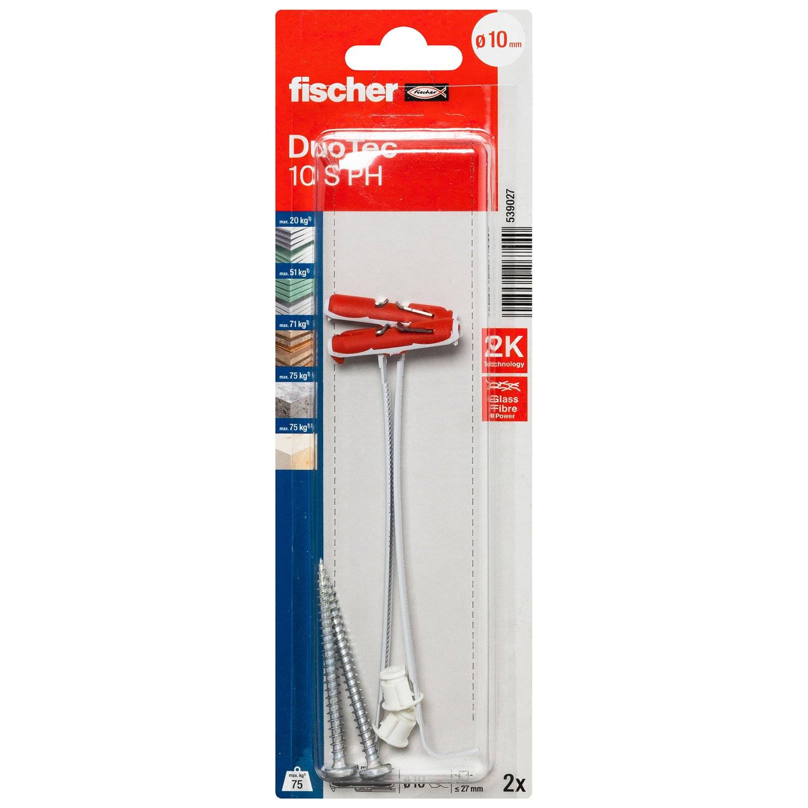 fischer DuoTec 10 S PH mit Panhead-Schraube