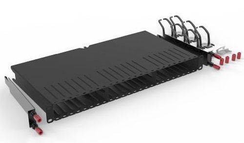 patchbox.one/Frame, Leerbox für bis zu 24 Kassetten, schwarz RAL 9005