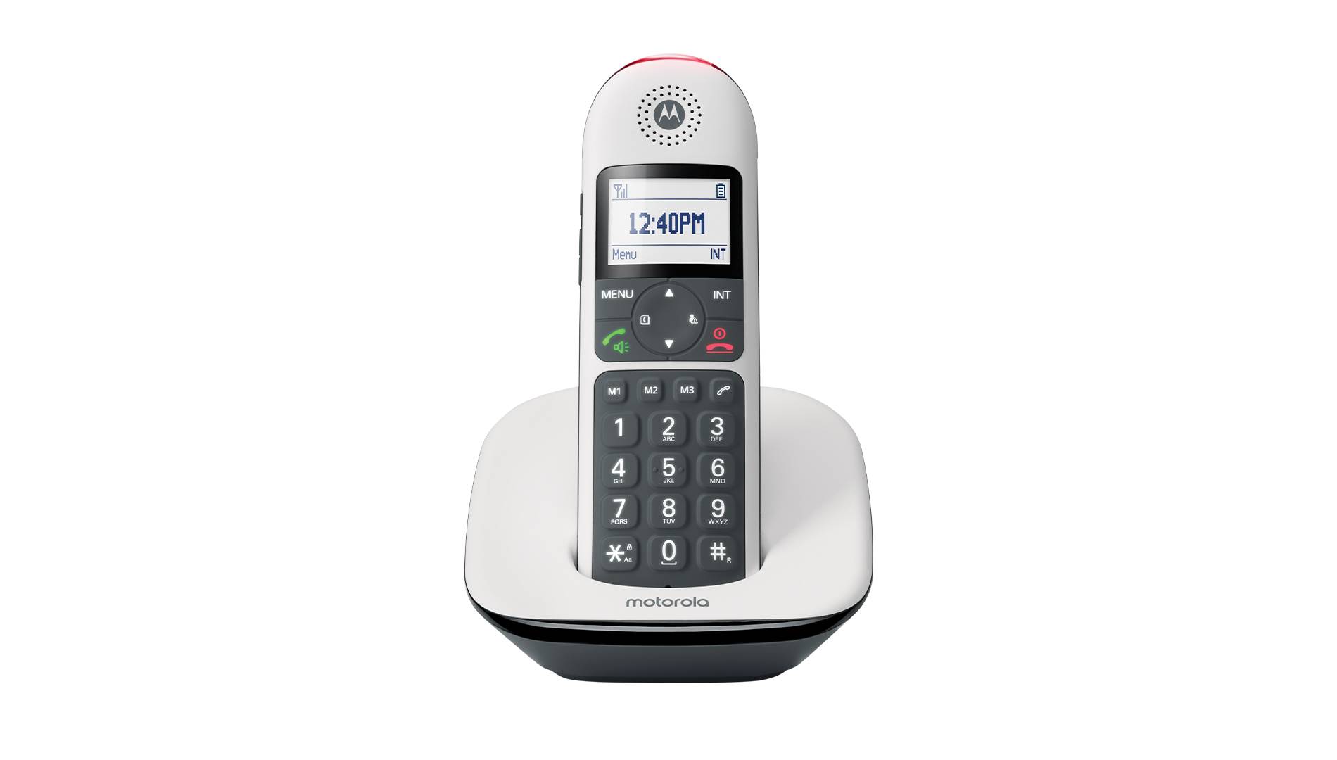 Motorola Solutions CD5001 DECT Großtastenschnurlostelefon weiß