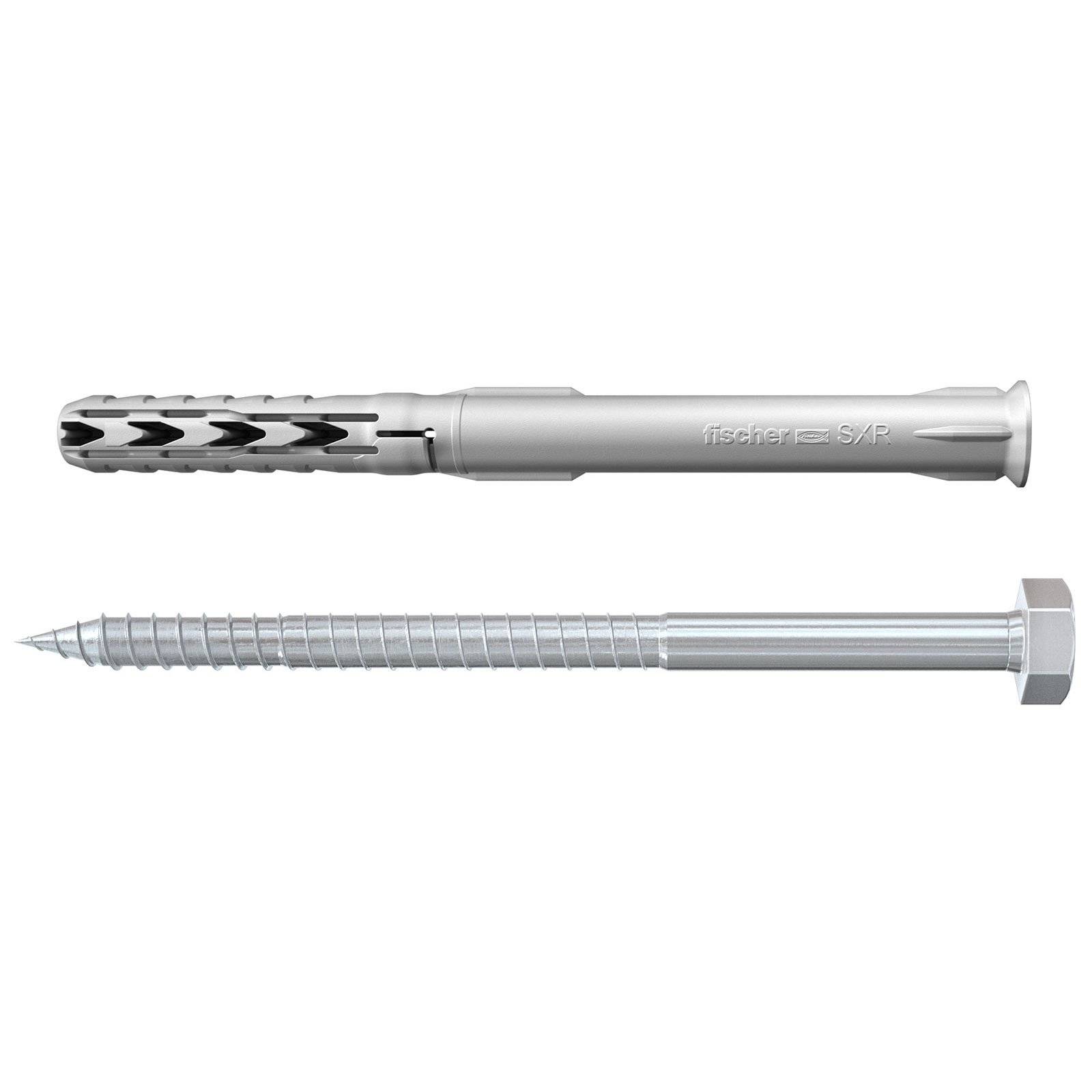 fischer Langschaftdübel SXR 10 x 100 SS Sechskantschraube