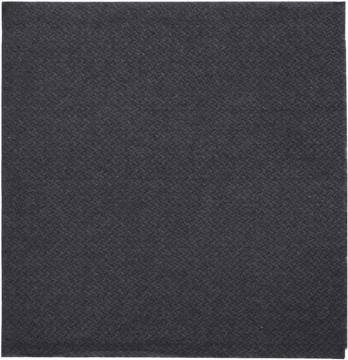 PAPSTAR Servietten 24.0 x 24.0 cm 2-lagig schwarz