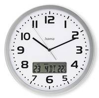 Hama 185878 DCF Funkwanduhr Moorea si Datums- u. Temperaturanzeige
