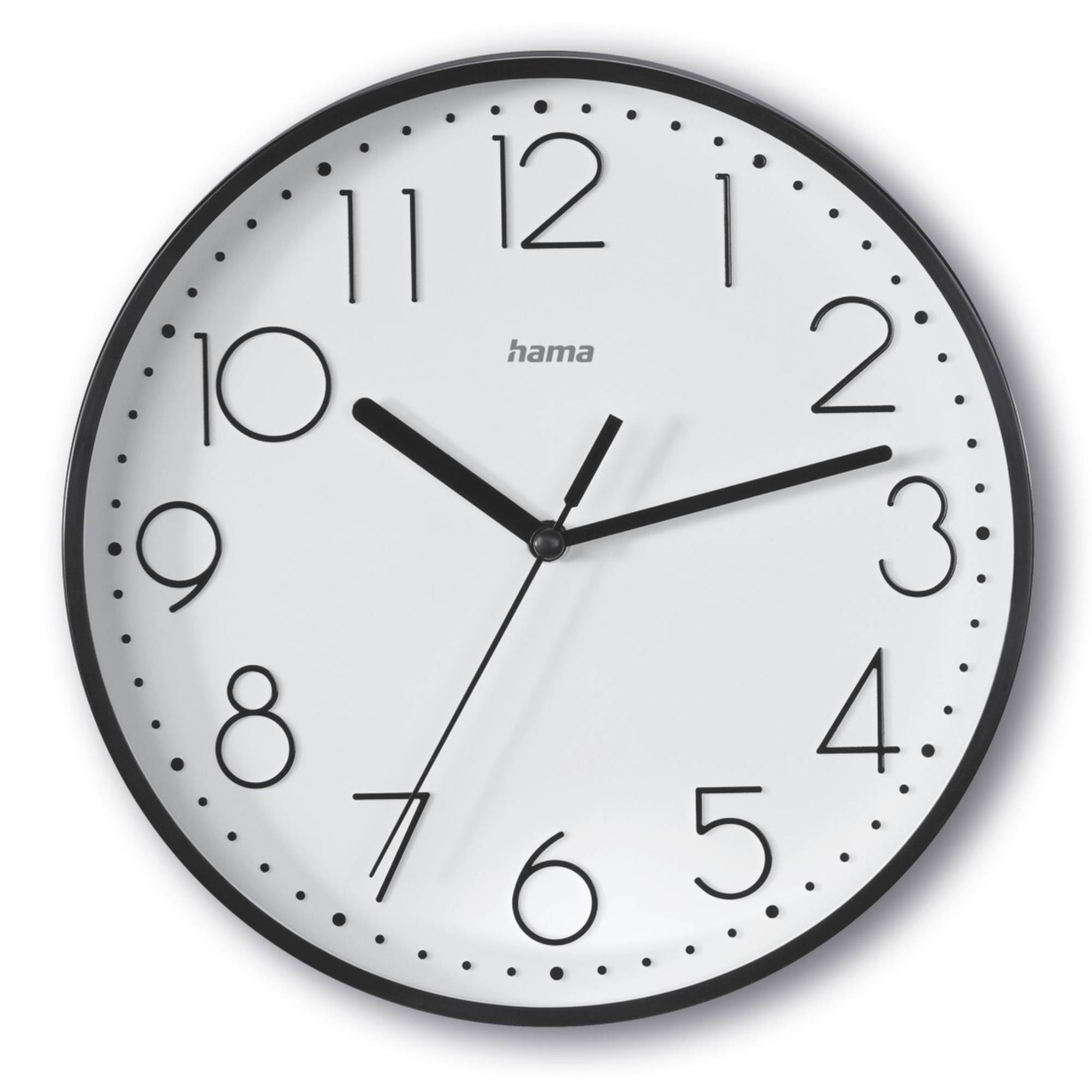 Wanduhr Salina 00185866 22cm geräuscharm schwarz