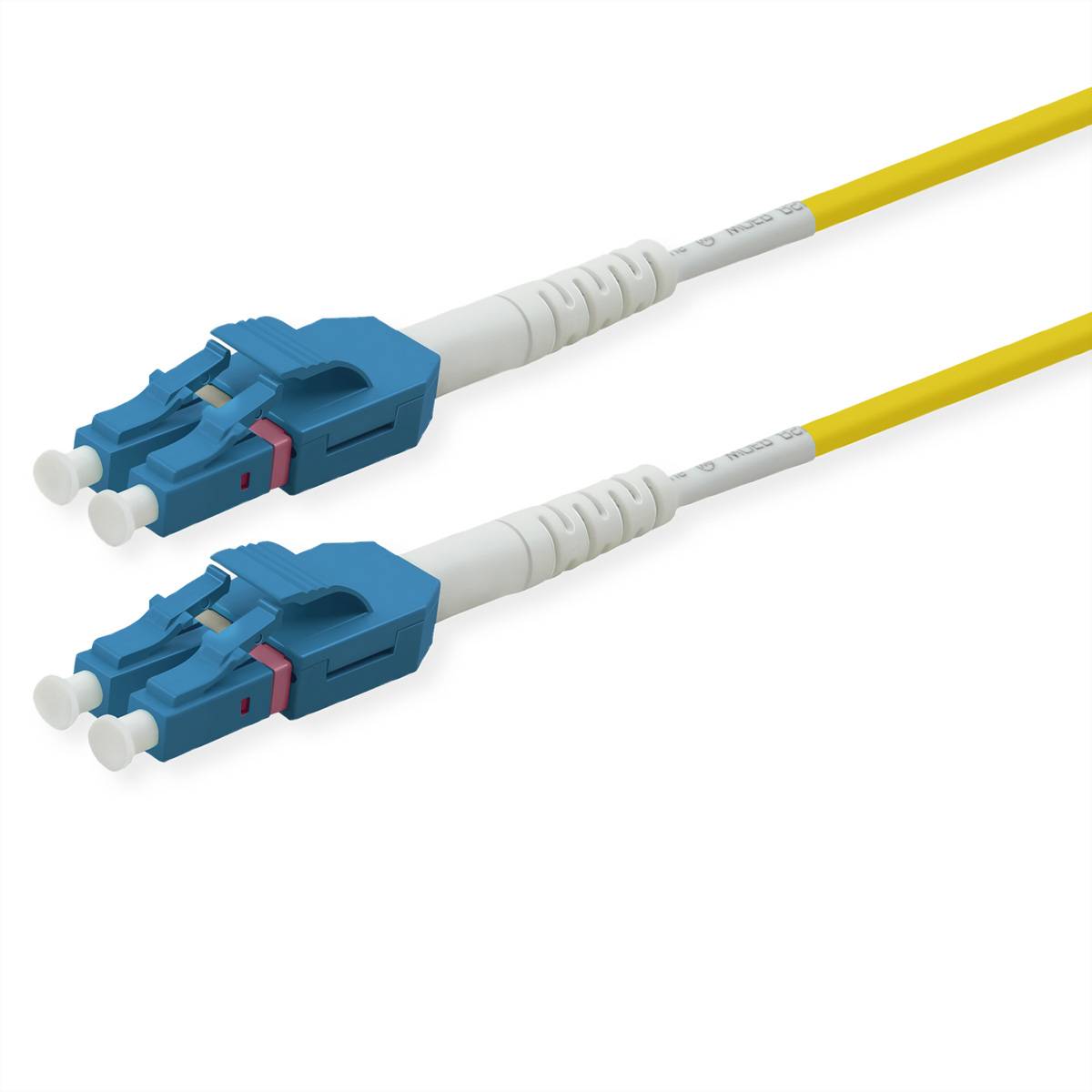 ROLINE LWL-Kabel duplex 9/125µm OS2, LC/LC, UNIBOOT, gelb, 0,5 m