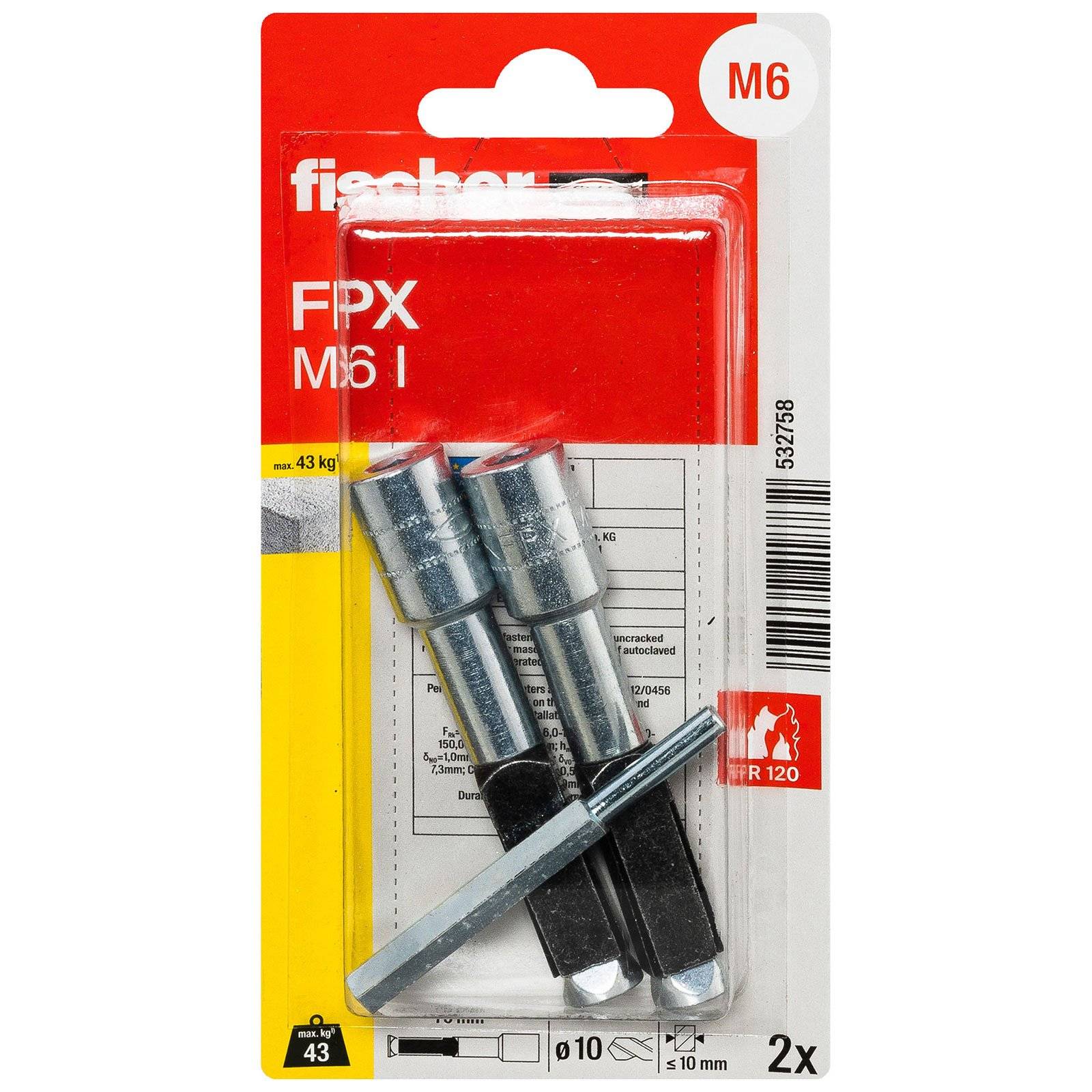 fischer Porenbetonanker FPX - I M 6