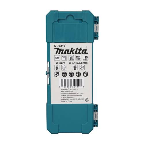 MAKITA D-78346 - HSS-GS Metallbohrer-Set für Bohrmaschine (6-teilig)