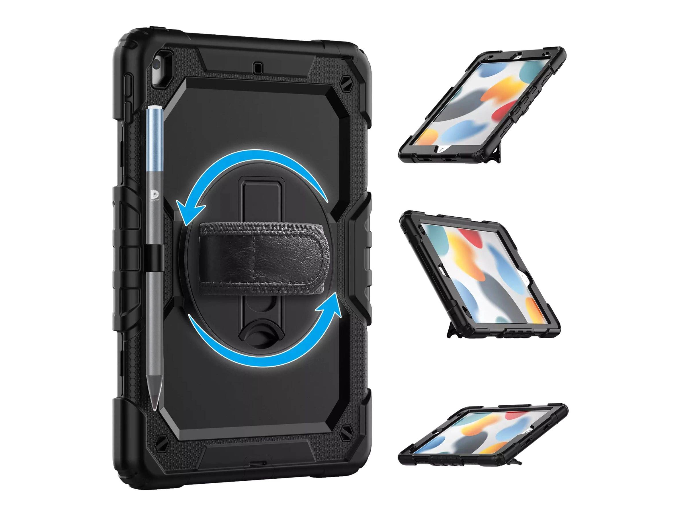 Deqster 360° Tablethülle Rugged Case f. iPad 10.9" (10.Gen.)/A16 Extrem robuste