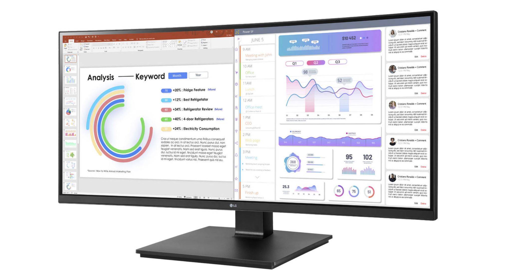 LG 34BA75QE-B.AEU 86,7cm (34'') 21:9 IPS UltraWide UWQHD Monitor HDMI/DP/USB-C [Energieklasse F] (34BA75QE-B)