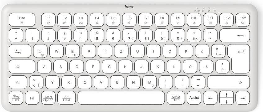 Hama Multi-Device-Tastatur WK-500 kabellos Funk u