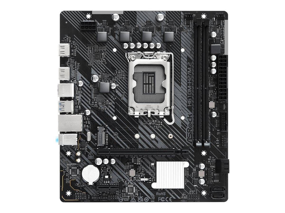 ASRock H610M-H2/M.2 - Motherboard - micro ATX - LGA1700-Sockel - H610 Chipsatz - USB 3.2 Gen 1 - Gigabit LAN - Onboard-G