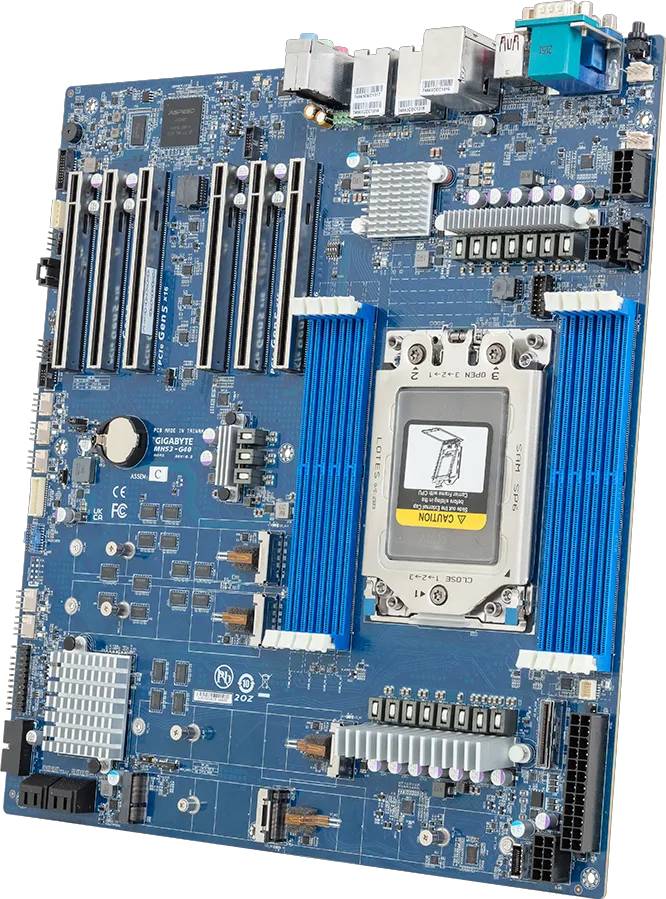 Gigabyte Mainboard MH53-G40 E-ATX Single Sockel sTR5 DDR5 Retail