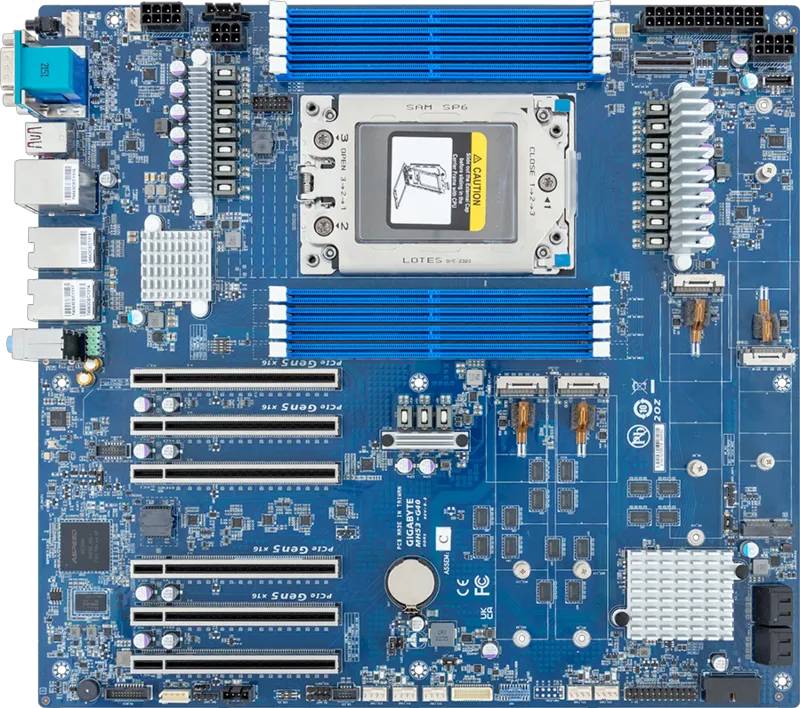 Gigabyte Mainboard MH53-G40 E-ATX Single Sockel sTR5 DDR5 Retail