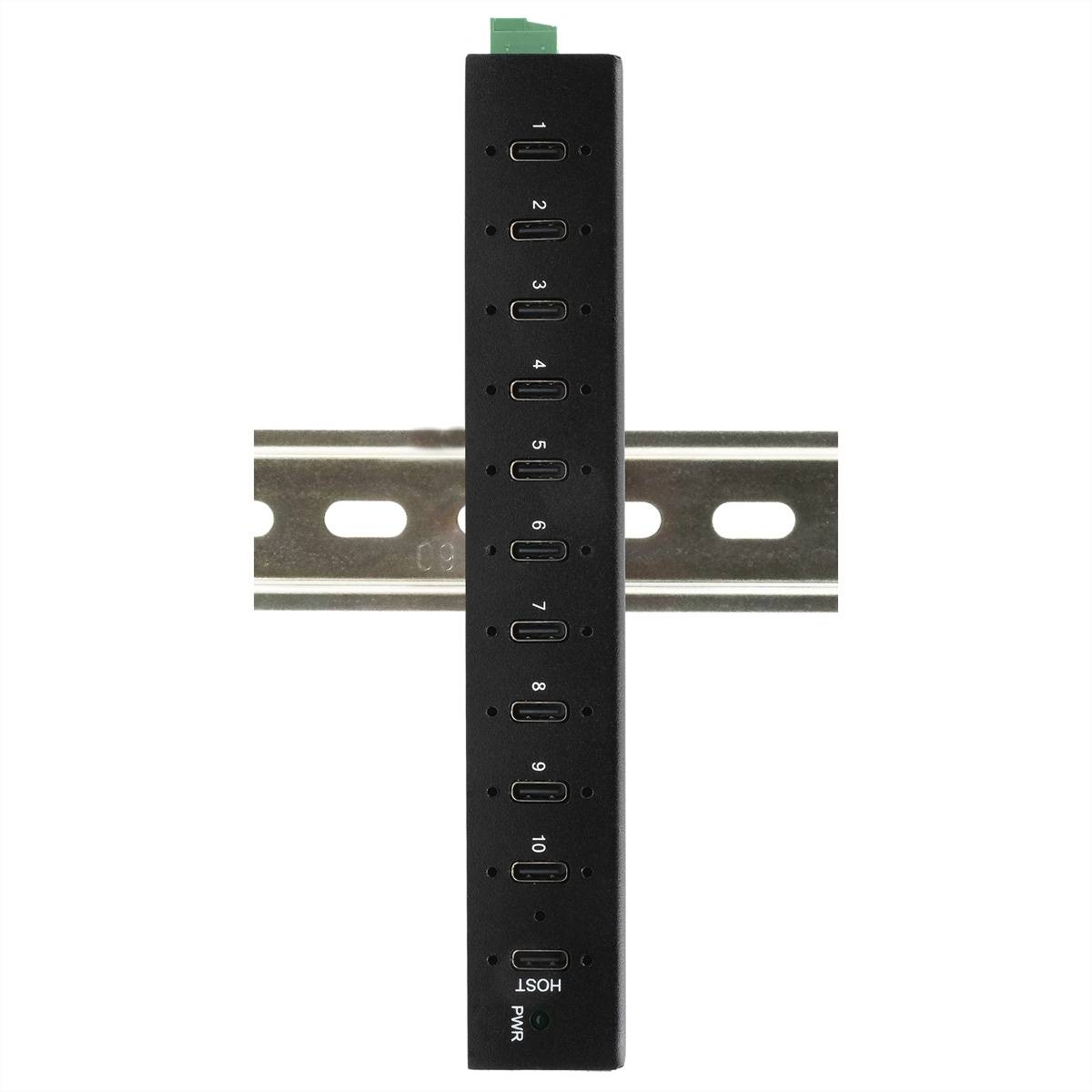 EXSYS EX-12277HMS 10-Port USB 3.2 Gen 2 Metall HUB, mit 10x C-Anschlüsse