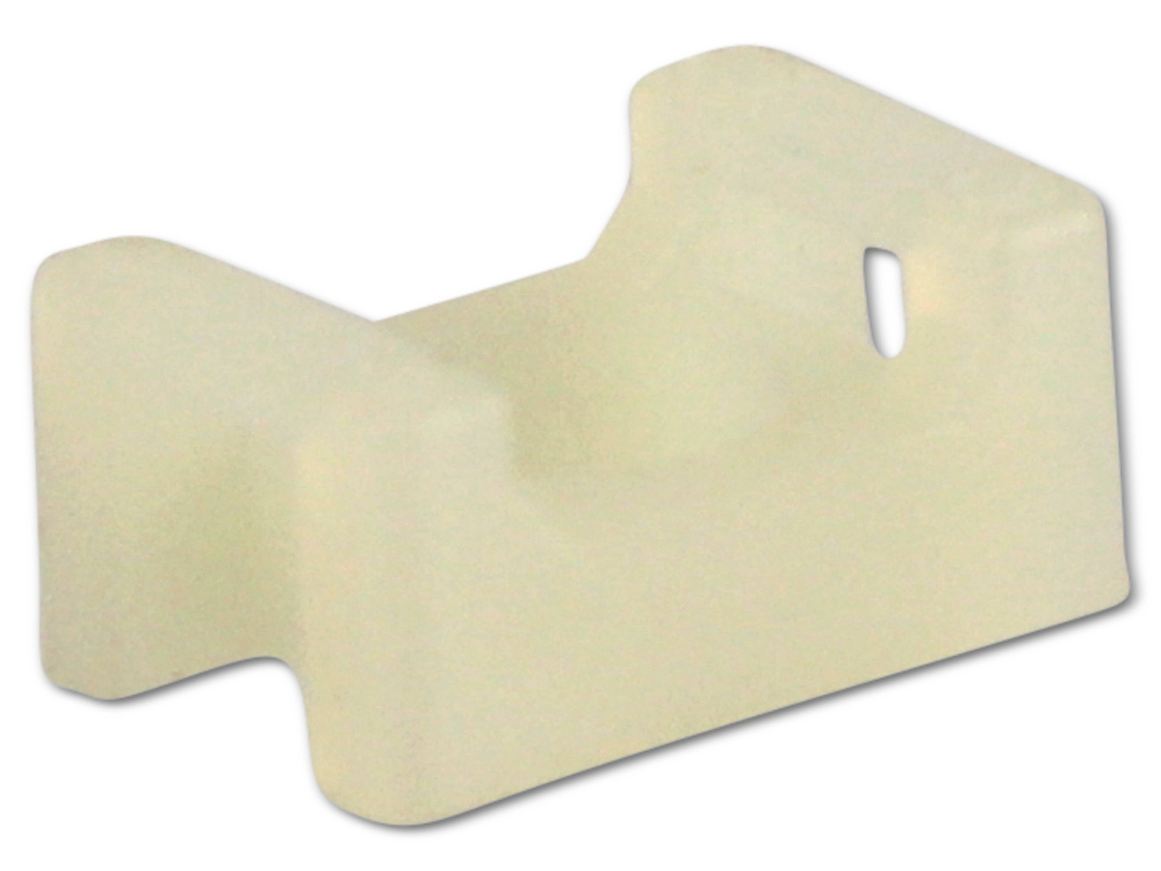 KSS Befestigungssockel schraubbar Polyamid 6.6, Natur, Befestigungsloch 3,5, L=15, B=10, 1 Stück