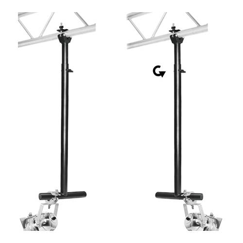 GUIL TTL-02/N - Mehrzweck-Teleskoparm (T-förmig | max. 100 kg Tragfähigkeit | 9 einstellbare Positionen)