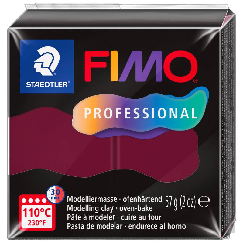 FIMO PROFESSIONAL Modelliermasse, ofenhärtend, 57 g,bordeaux