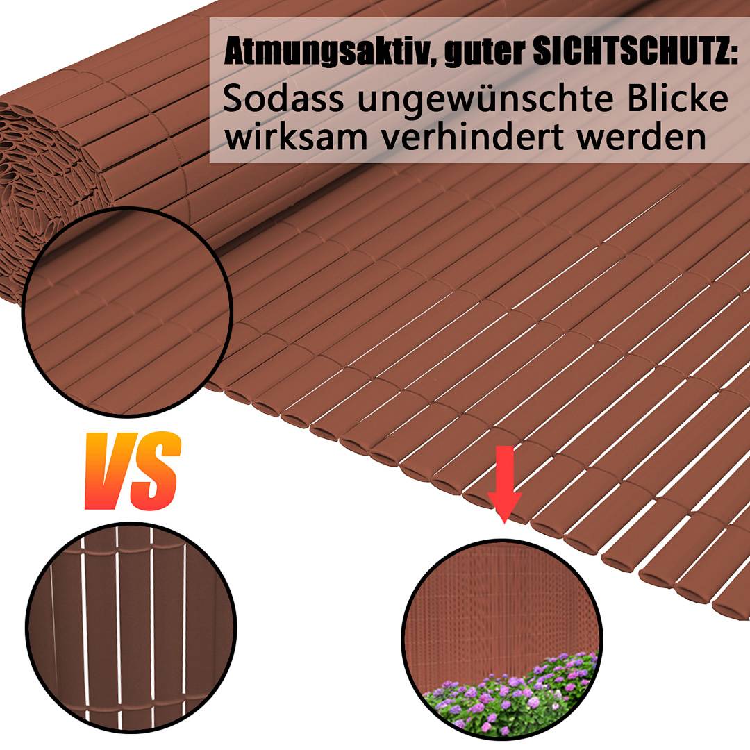 Atmungsaktiv, guter SICHTSCHUTZ: Sodass unerwünschte Blicke wirksam verhindert werden VS