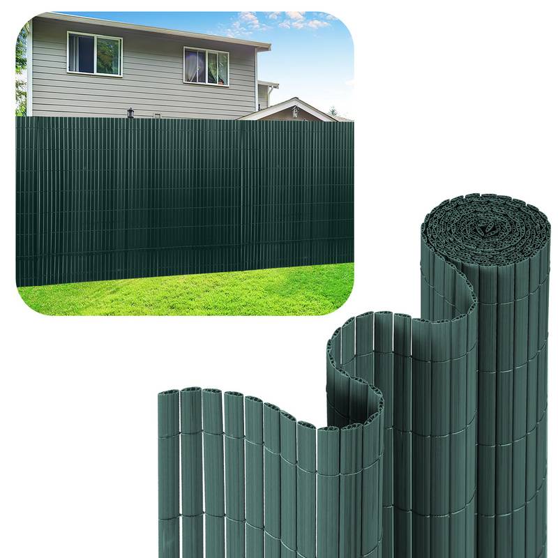 PVC Sichtschutzmatte Sichtschutzzaun Balkon Windschutz Sichtschutz für Zaun Grün 160x300cm
