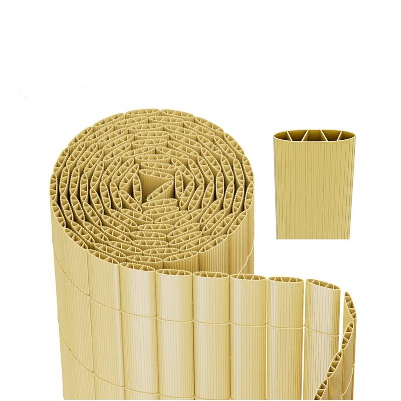 PVC Sichtschutzmatte Sichtschutzzaun Sichtschutz für Zaun Garten Wetterfest Bambus 120x700cm