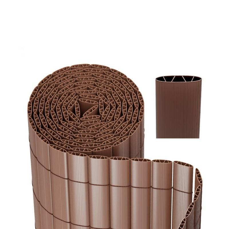 PVC Sichtschutzmatte Sichtschutzzaun Sichtschutz für Zaun Garten Wetterfest Braun 160x700cm