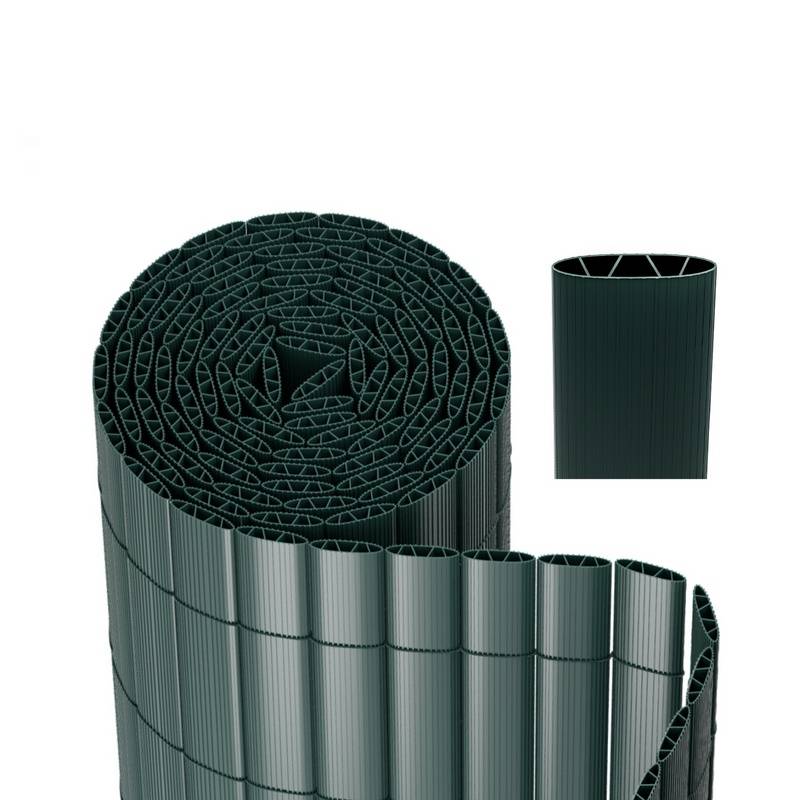 PVC Sichtschutzmatte Sichtschutzzaun Sichtschutz für Zaun Garten Wetterfest Grün 80x700cm