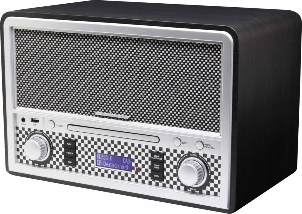 Soundmaster DAB+/UKW-Nostalgie-Radio NR955SW si-sw