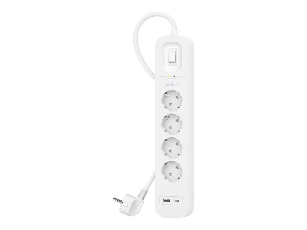 Belkin Connect - Überspannungsschutz - mit USB-C und USB-A Ports